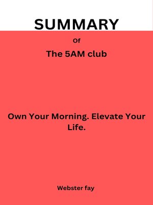 cover image of Summary of the 5AM Club